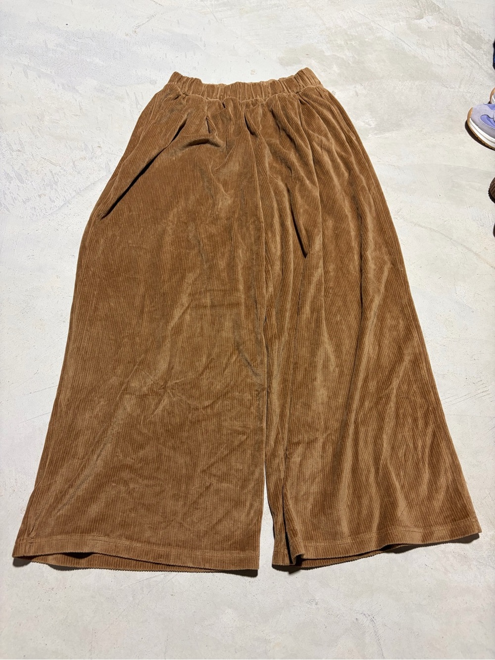 Aerie NWT corduroy Wide-Leg lounge Pants in Brown medium MSRP$60